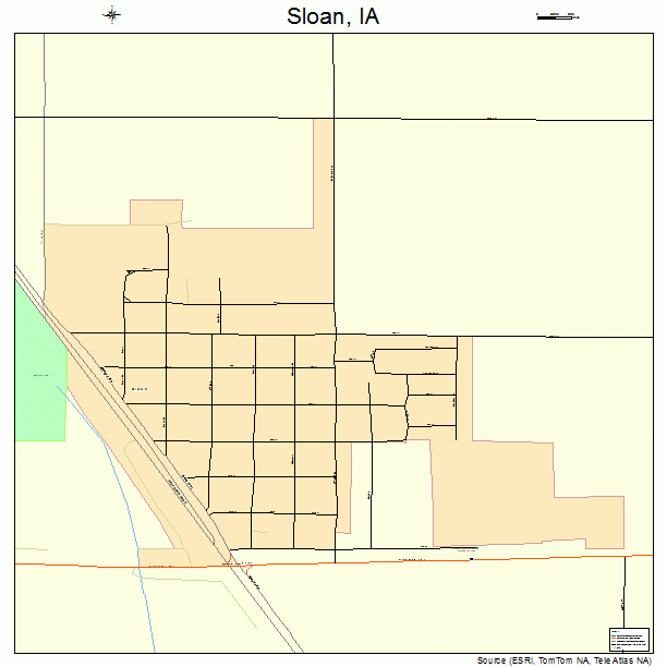 Sloan, IA street map