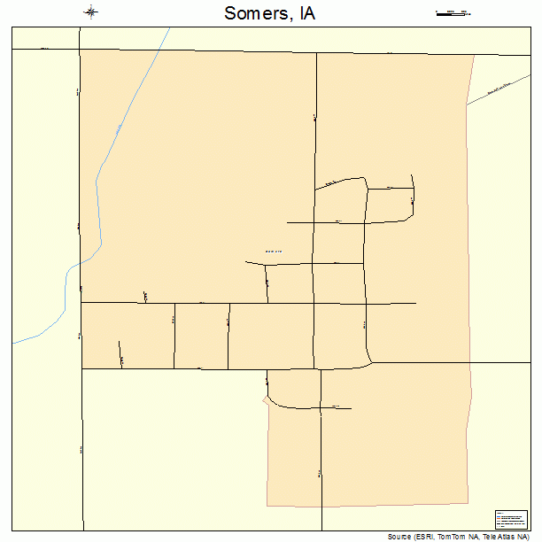 Somers, IA street map