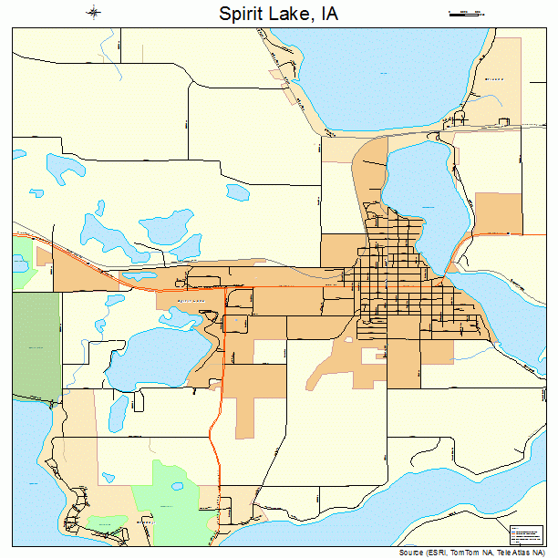 Spirit Lake, IA street map