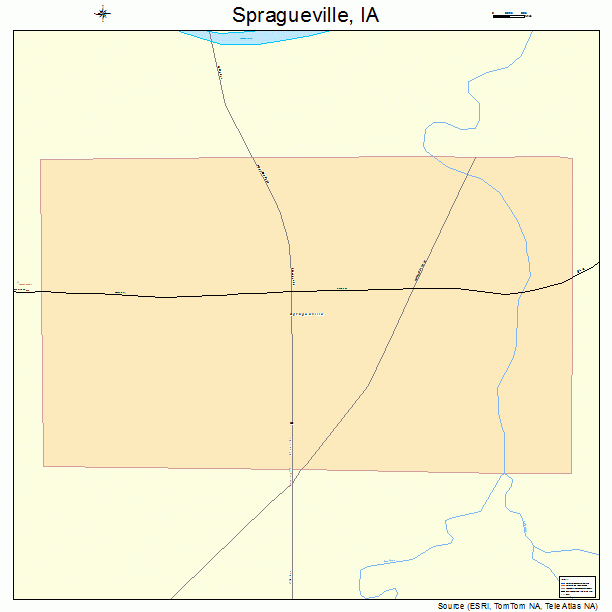 Spragueville, IA street map