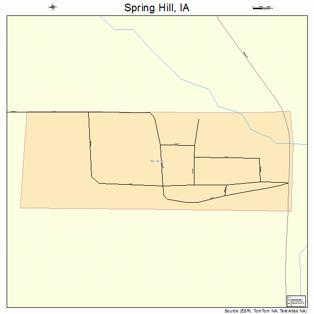 Spring Hill, IA street map