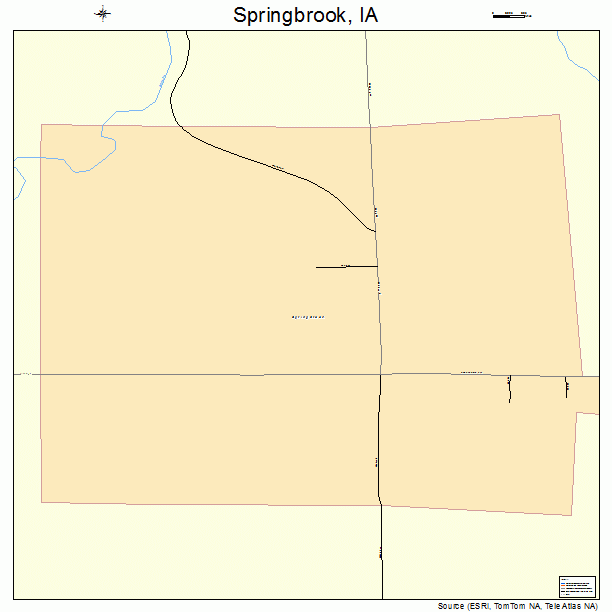 Springbrook, IA street map