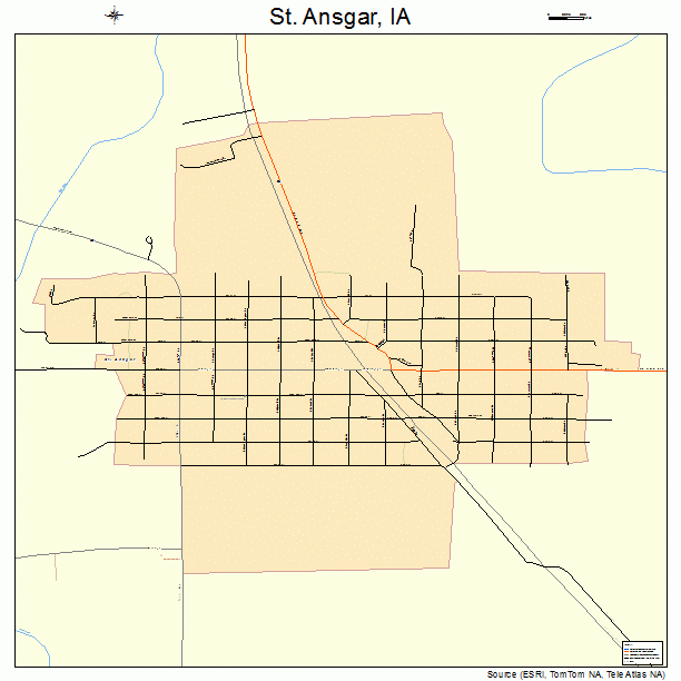 St. Ansgar, IA street map