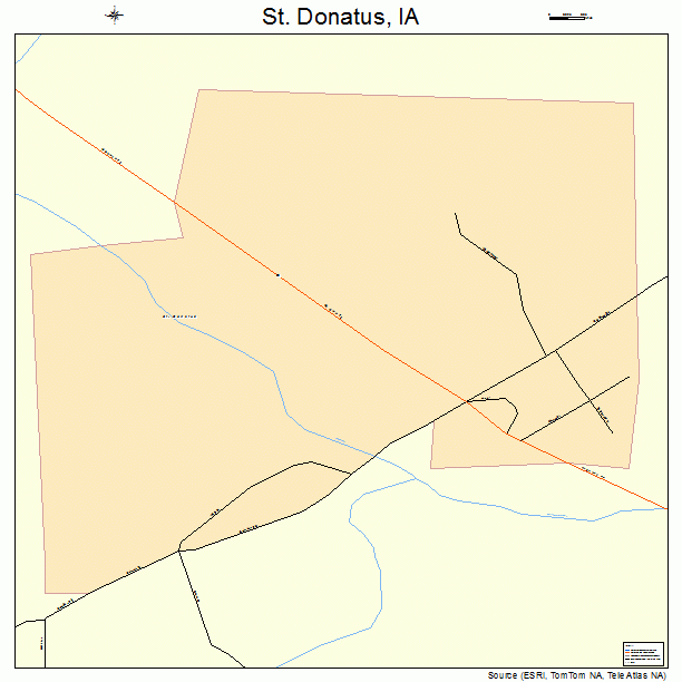 St. Donatus, IA street map