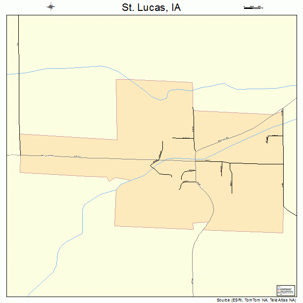 St. Lucas, IA street map