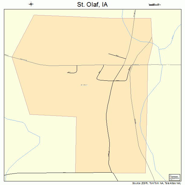 St. Olaf, IA street map