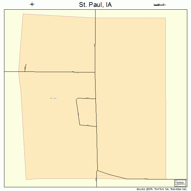St. Paul, IA street map