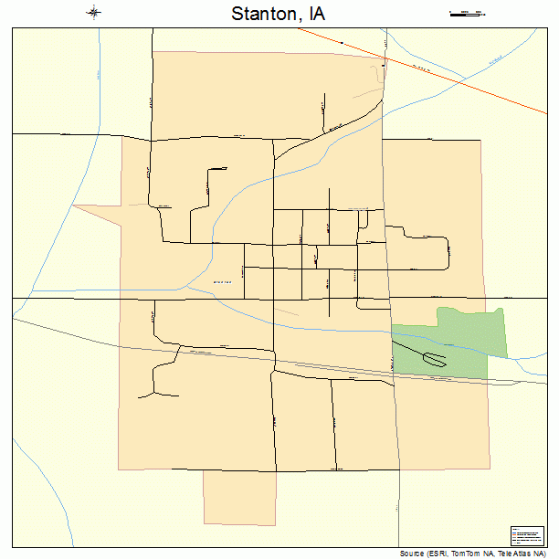 Stanton, IA street map