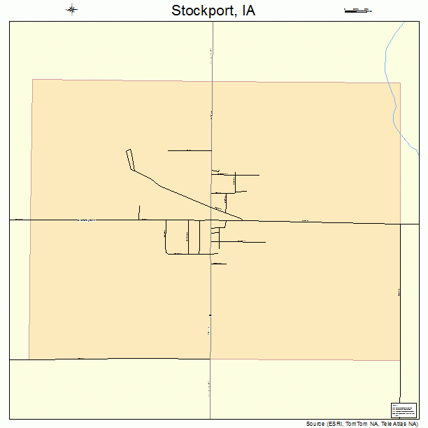 Stockport, IA street map