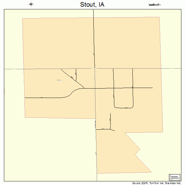 Stout, IA street map