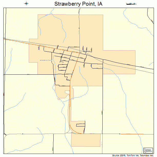 Strawberry Point, IA street map