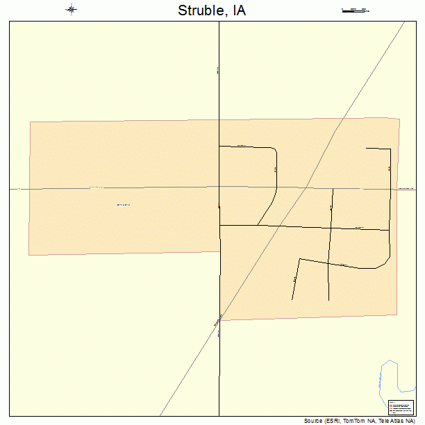 Struble, IA street map