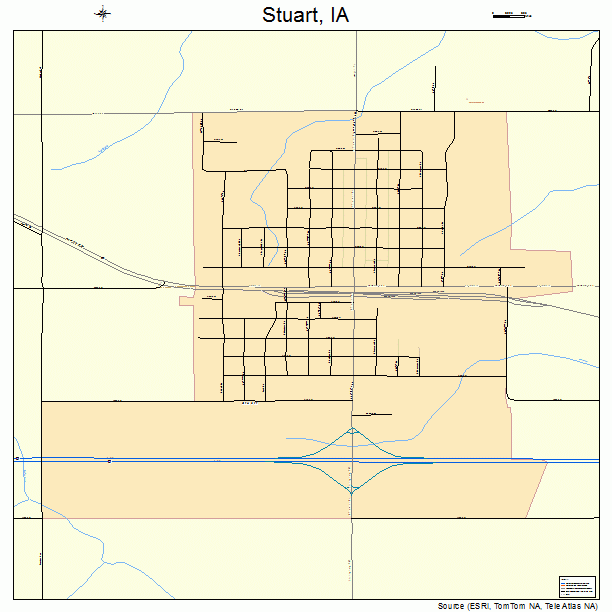 Stuart, IA street map