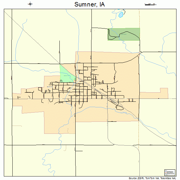 Sumner, IA street map