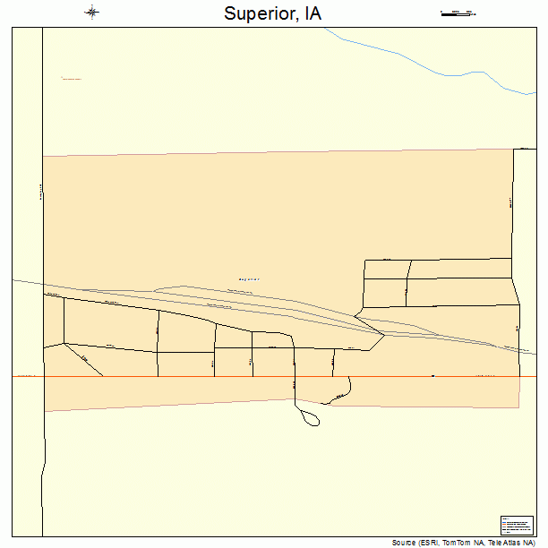 Superior, IA street map