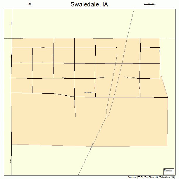 Swaledale, IA street map