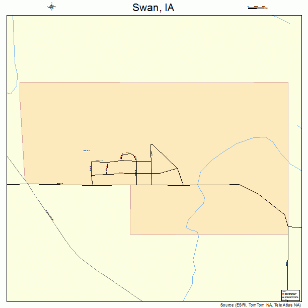 Swan, IA street map