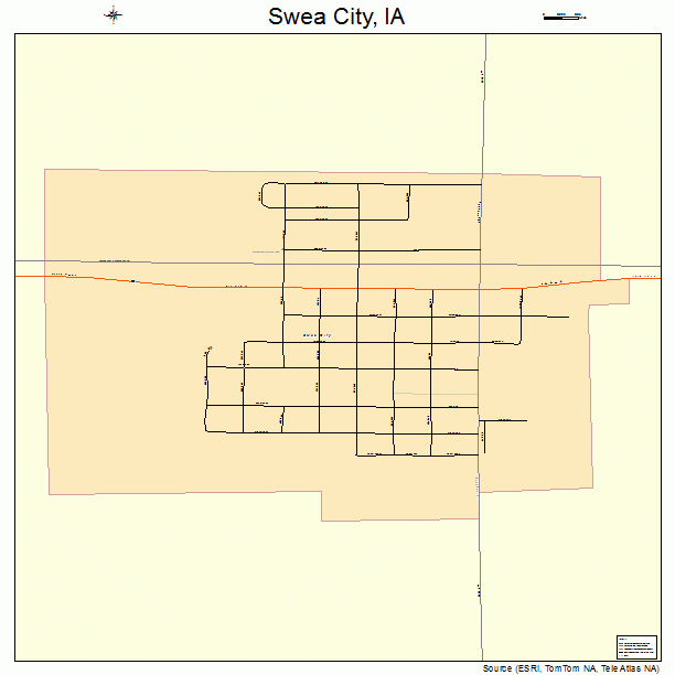 Swea City, IA street map