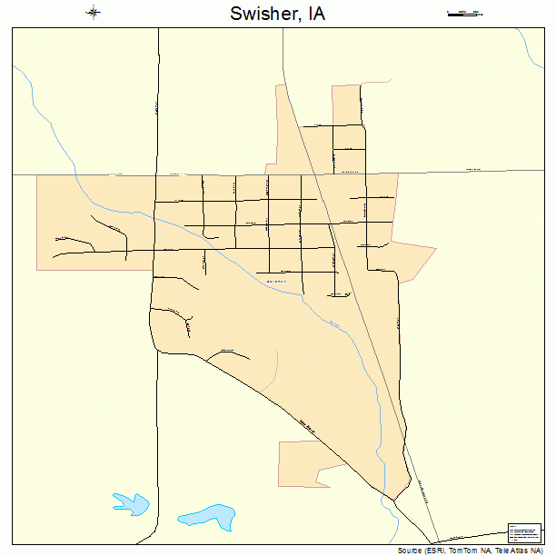 Swisher, IA street map