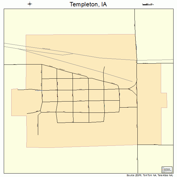 Templeton, IA street map