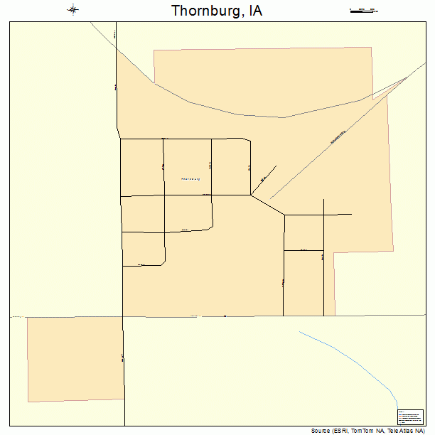 Thornburg, IA street map