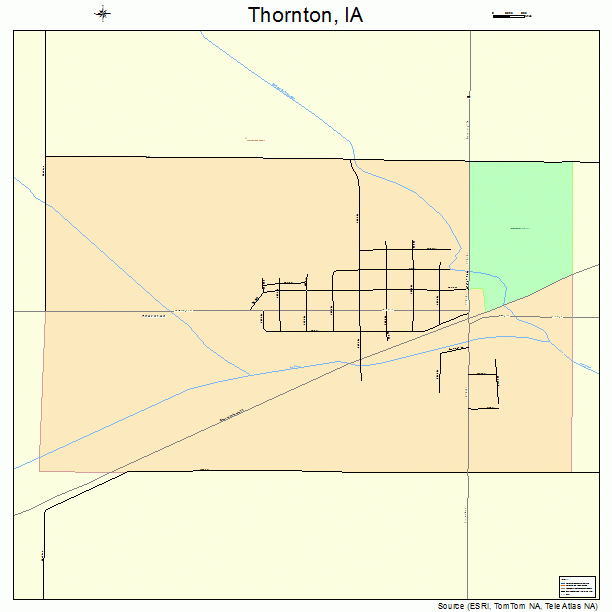 Thornton, IA street map