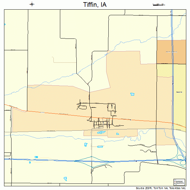 Tiffin, IA street map