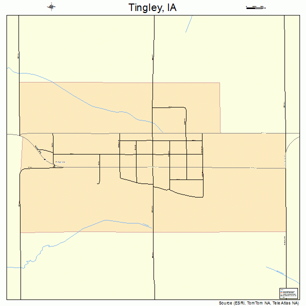 Tingley, IA street map