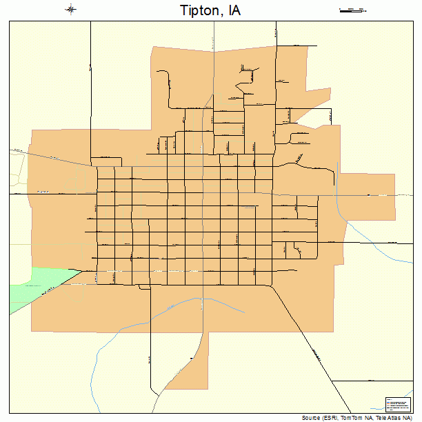 Tipton, IA street map