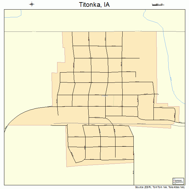 Titonka, IA street map