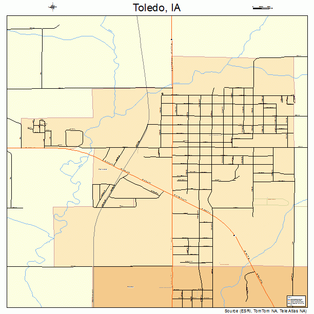 Toledo, IA street map