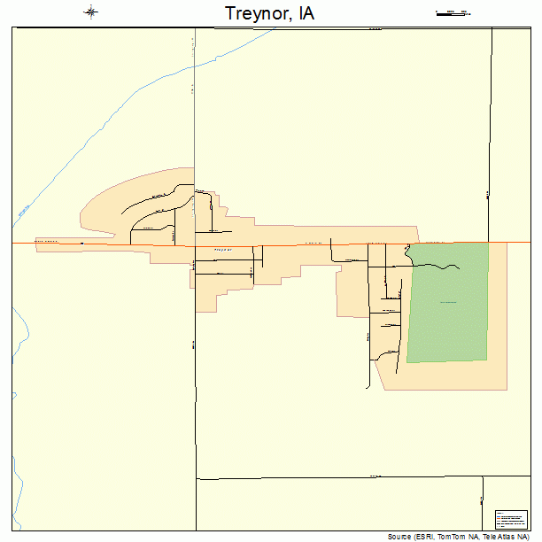 Treynor, IA street map