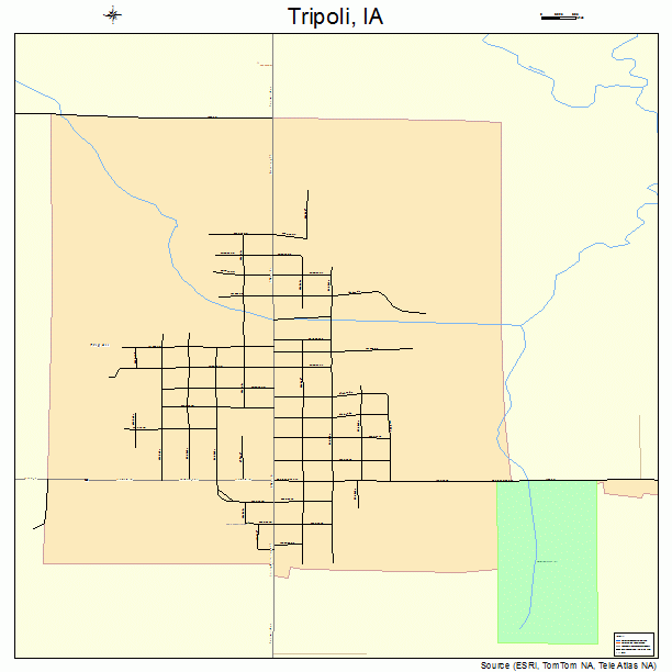 Tripoli, IA street map