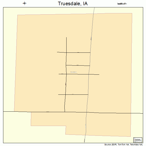 Truesdale, IA street map