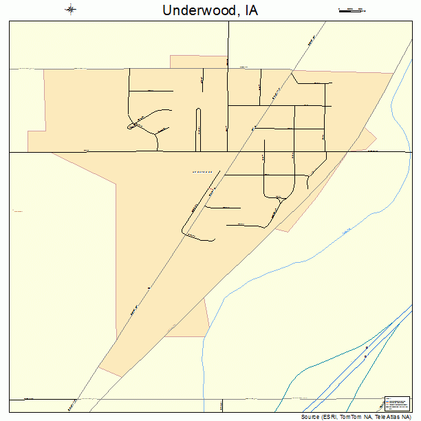 Underwood, IA street map