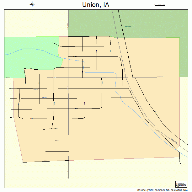 Union, IA street map