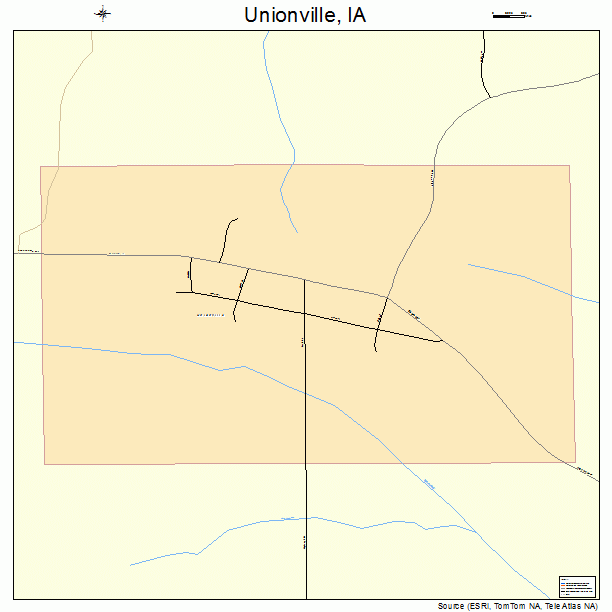 Unionville, IA street map