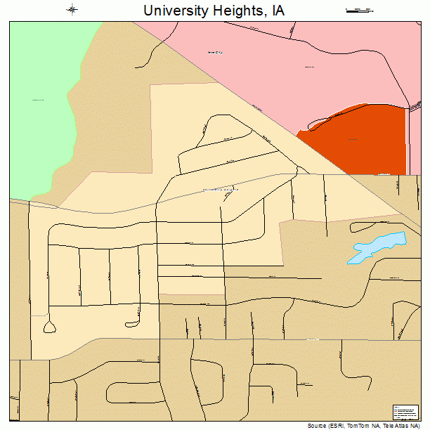 University Heights, IA street map