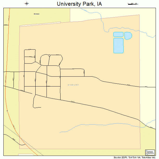 University Park, IA street map