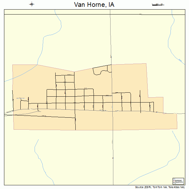 Van Horne, IA street map