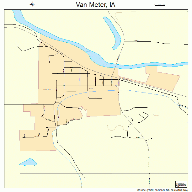 Van Meter, IA street map