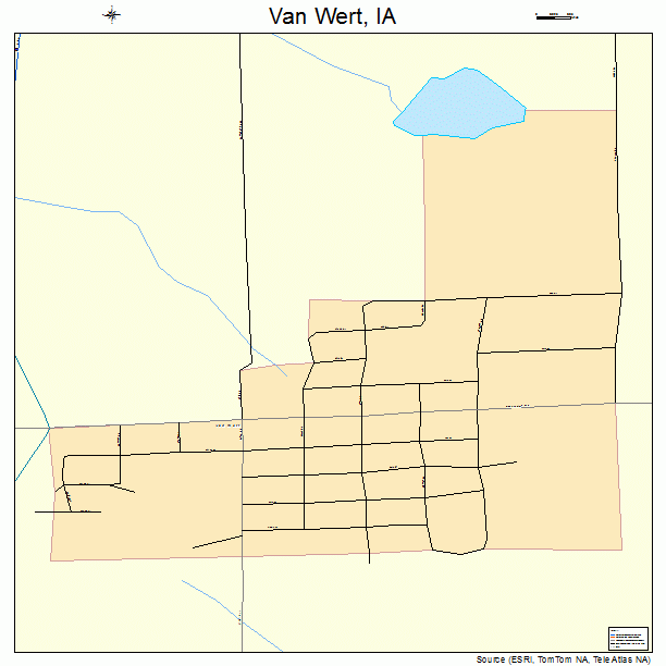 Van Wert, IA street map