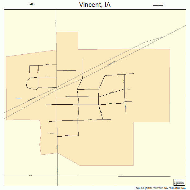 Vincent, IA street map