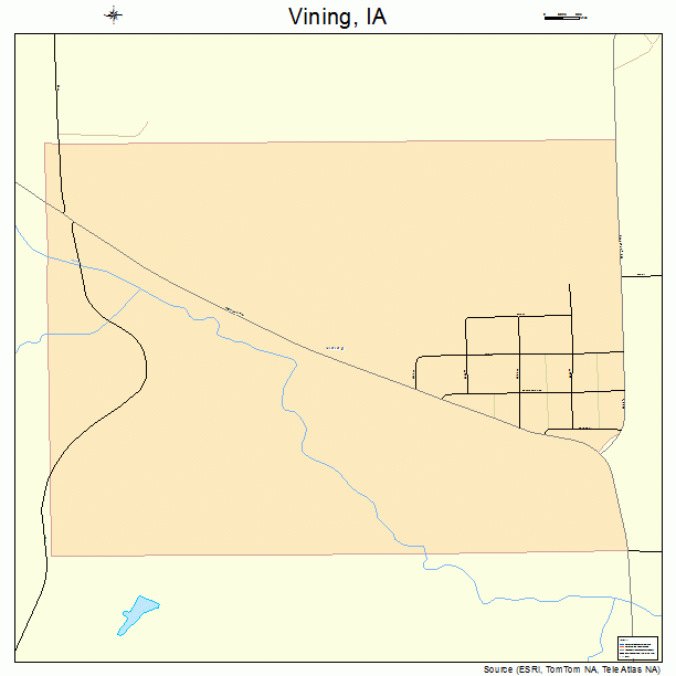 Vining, IA street map