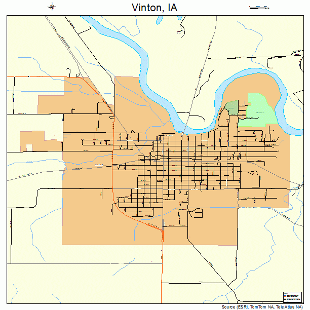Vinton, IA street map