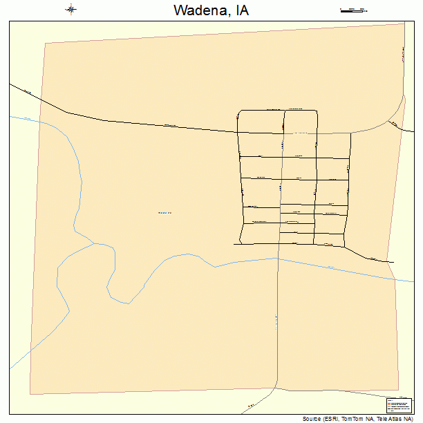 Wadena, IA street map