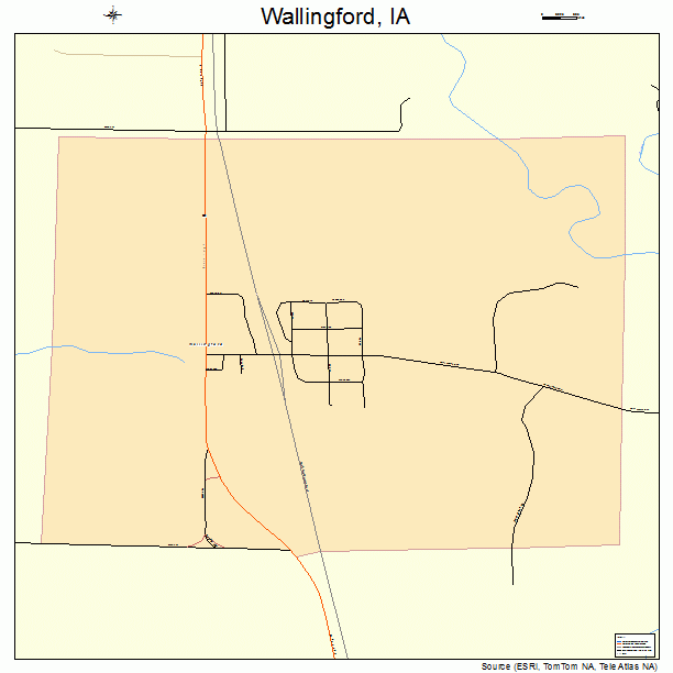Wallingford, IA street map