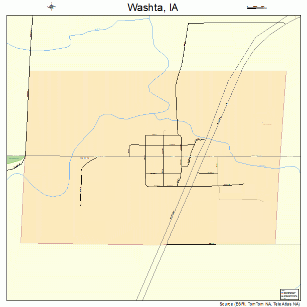 Washta, IA street map