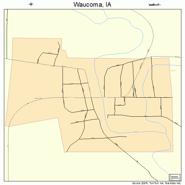 Waucoma, IA street map
