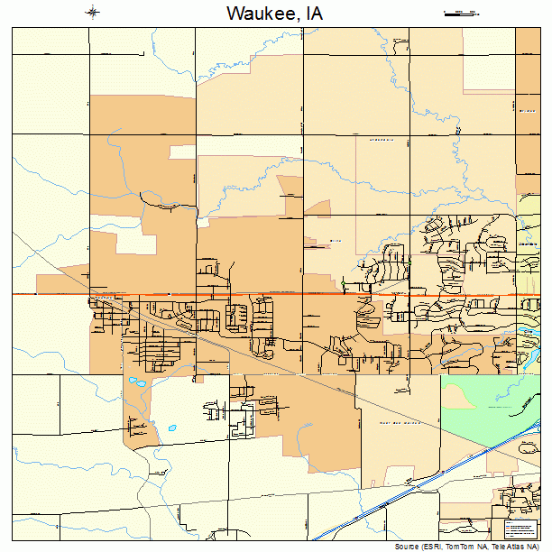Waukee, IA street map